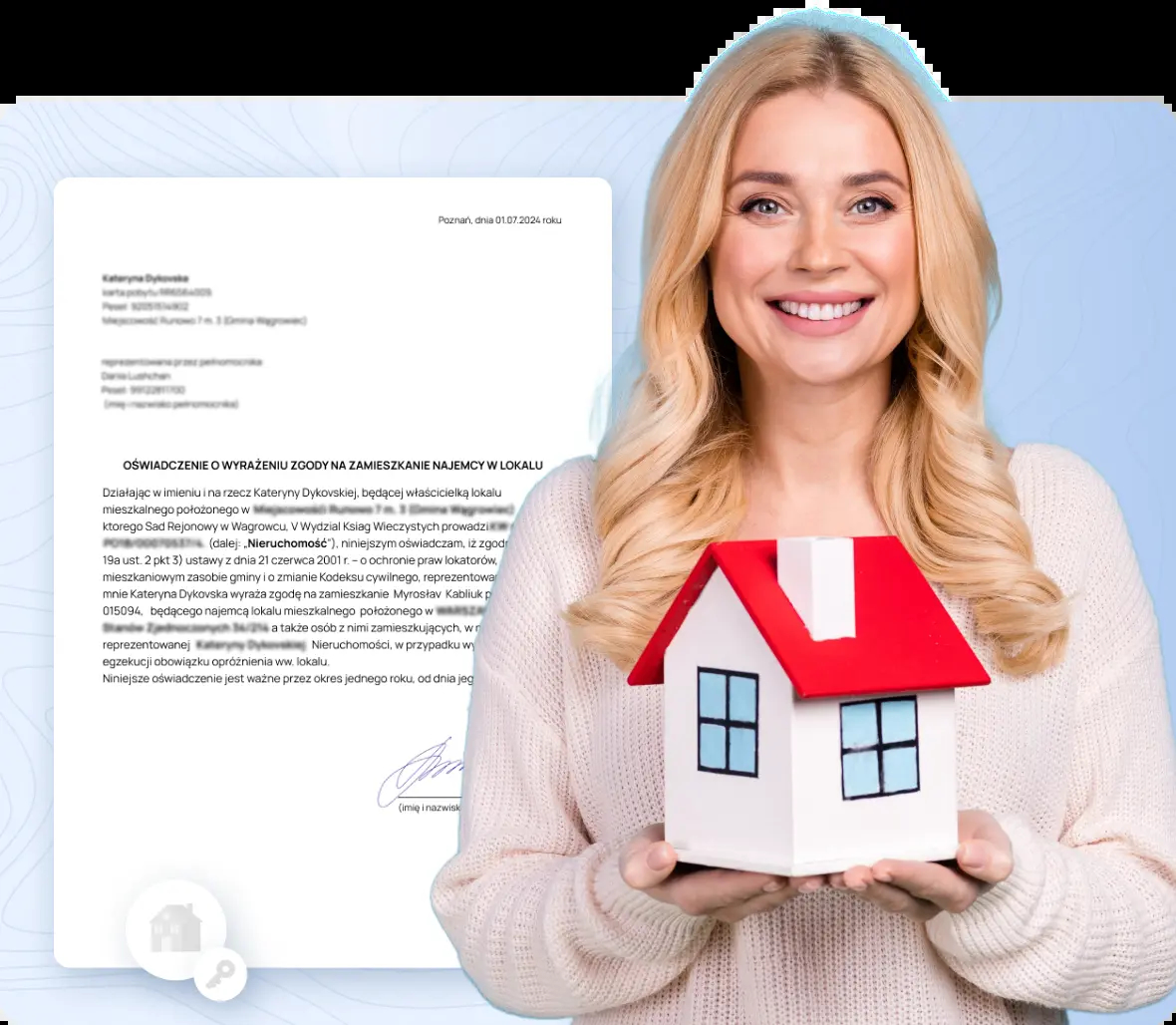 Оформление поручительства с подписью владельца жилья для договора аренды с <span>Najem Okazjonalny</span> 